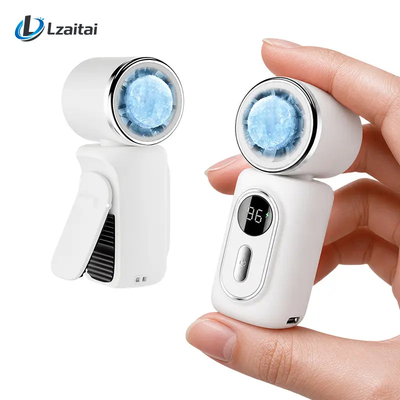 Clip on Mini Fan with Cool-Touch Plate, 5-Speed Rechargeable 3000Mah Portable Fan, Wearable Clip for Umbrellas and Bags, Usb-Powered Mini Fan for Summer Camping, Outdoor Stroller and Travel Use Protection