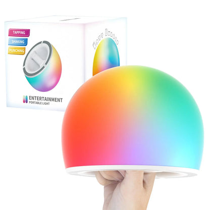 Interactive Tap Light, 1 Count USB Rechargeable LED Stress Relief Toy, 3 Modes 29-Color Ambient Lighting, Parent-Child Interactive Toy, Party Gift
