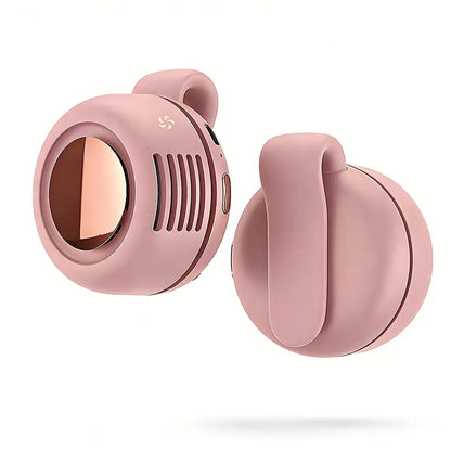 Mini Bladeless Fan — an Adjustable, 3-Speed ​​Waist Fan with Oscillation Function. Convenient to Carry, Silent, and Ideal for All Outdoor Activities. the Essential Gear for Nature Enthusiasts!