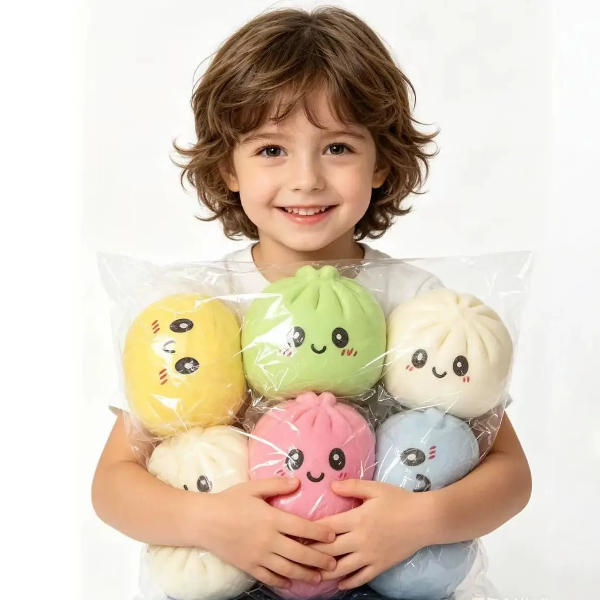 5.91In/15Cm Dumpling Squishy Mystery Box Squeeze Toy, Squishy Dumpling Fidget Toys for Adults, Stress Relief Sensory Toy