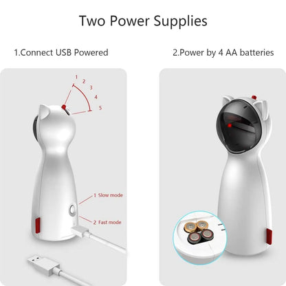 Cat Automatic Interactive Laser Toys, Indoor Cat Interactive Laser Toys, Real Random Track Rechargeable Pet Laser Toys, Fun Cat Toys, Pet Gifts for Indoor Cats/Kittens/Dogs and Other Various Pets