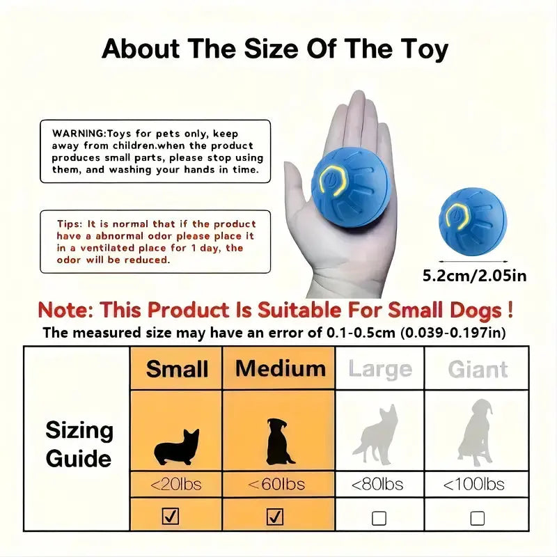Rechargeable Silicone LED Interactive Pet Ball - Durable Chew Dog Toy with Auto Bounce Function