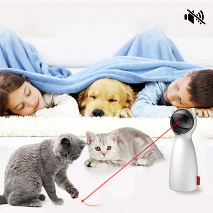 Cat Automatic Interactive Laser Toys, Indoor Cat Interactive Laser Toys, Real Random Track Rechargeable Pet Laser Toys, Fun Cat Toys, Pet Gifts for Indoor Cats/Kittens/Dogs and Other Various Pets