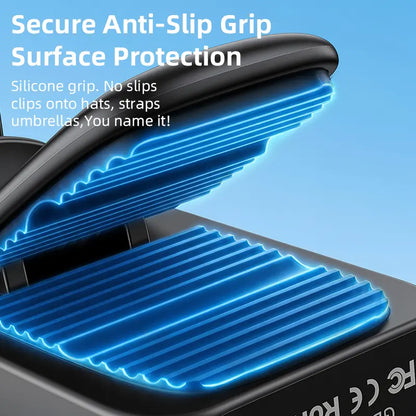 Clip on Mini Fan with Cool-Touch Plate, 5-Speed Rechargeable 3000Mah Portable Fan, Wearable Clip for Umbrellas and Bags, Usb-Powered Mini Fan for Summer Camping, Outdoor Stroller and Travel Use Protection