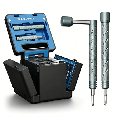 55-In-1 Magnetic Screwdriver Kit, Portable Precision Repair Tools with Wrenches, Pry Bars & Bits for Electronics and Daily Use