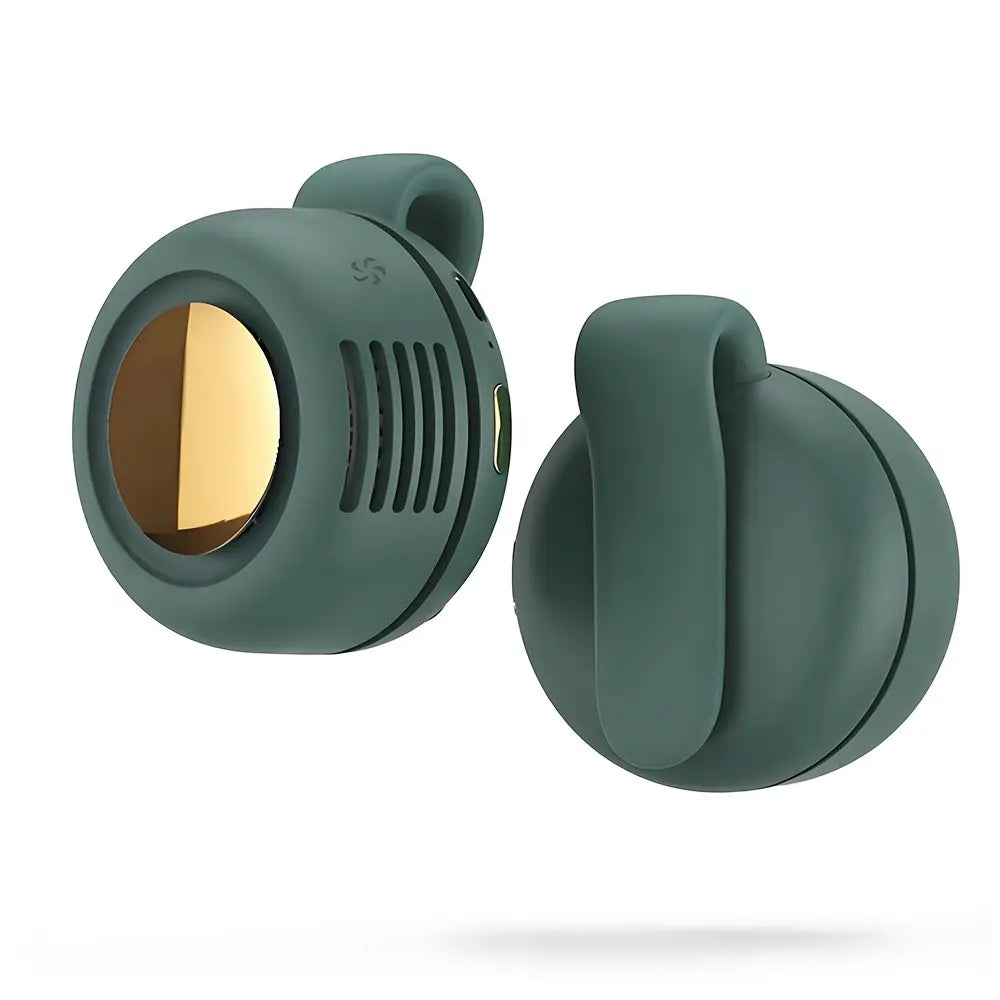 Mini Bladeless Fan — an Adjustable, 3-Speed ​​Waist Fan with Oscillation Function. Convenient to Carry, Silent, and Ideal for All Outdoor Activities. the Essential Gear for Nature Enthusiasts!