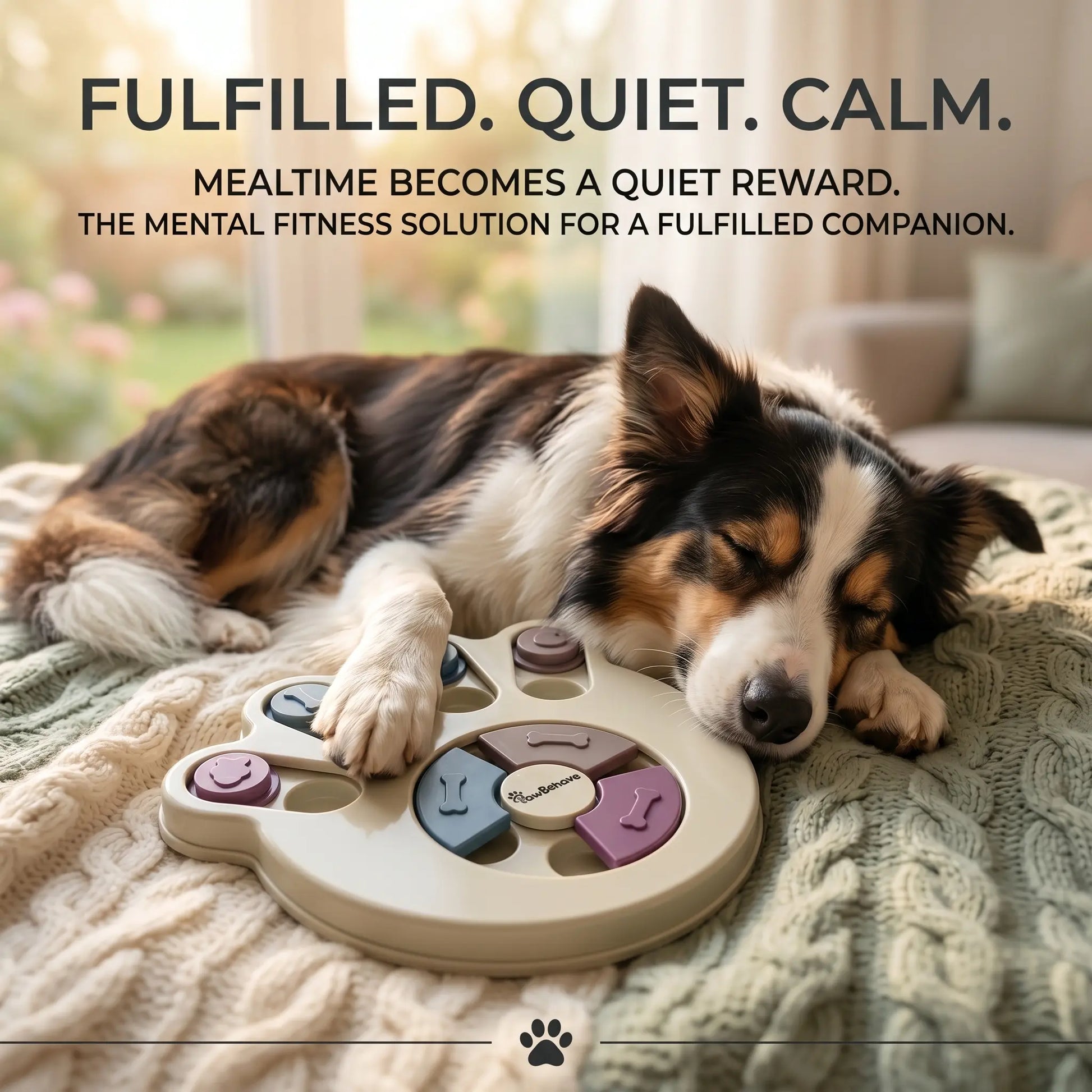 Dog Puzzle Toy & Slow Feeder Bowl - Level 1 Interactive Puppy Treat Dispenser - Mental Enrichment Dog Toy to Prevent Gulping, Promote Healthy Digestion, and Turn Mealtime into Playtime