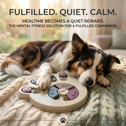 Dog Puzzle Toy & Slow Feeder Bowl - Level 1 Interactive Puppy Treat Dispenser - Mental Enrichment Dog Toy to Prevent Gulping, Promote Healthy Digestion, and Turn Mealtime into Playtime