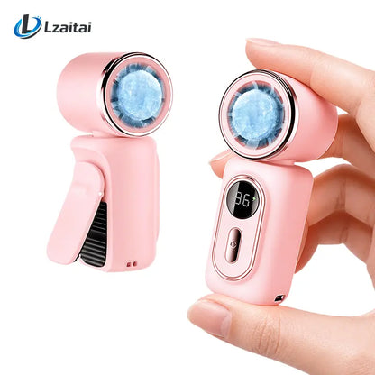 Clip on Mini Fan with Cool-Touch Plate, 5-Speed Rechargeable 3000Mah Portable Fan, Wearable Clip for Umbrellas and Bags, Usb-Powered Mini Fan for Summer Camping, Outdoor Stroller and Travel Use Protection