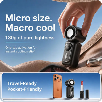 Clip on Mini Fan with Cool-Touch Plate, 5-Speed Rechargeable 3000Mah Portable Fan, Wearable Clip for Umbrellas and Bags, Usb-Powered Mini Fan for Summer Camping, Outdoor Stroller and Travel Use Protection
