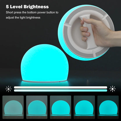Interactive Tap Light, 1 Count USB Rechargeable LED Stress Relief Toy, 3 Modes 29-Color Ambient Lighting, Parent-Child Interactive Toy, Party Gift